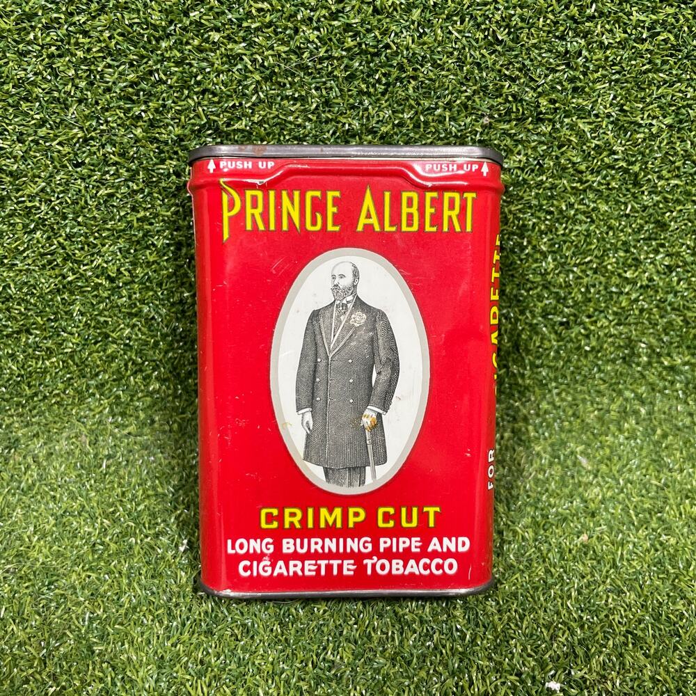 Vintage Prince Albert Crimp Cut Tobacco Tin